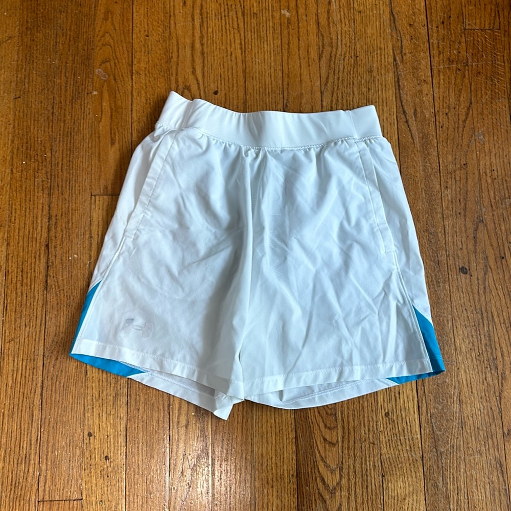 Men’s Under Armor Speed Pocket Shorts Size Small White